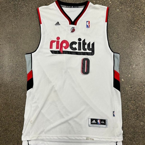 adidas Other - Adidas NBA Portland Trailblazers Damian Lillard RIP CITY ALT Jersey (Size XXL)